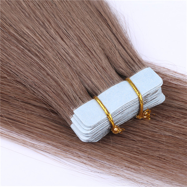 Top quality Virgin remy russian hair double drawn best human hair tape hair in extensions XS078